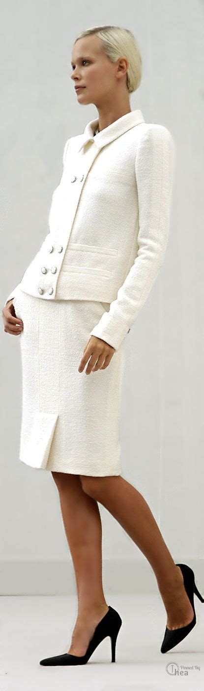 young chanel white suit|classic chanel suits for women.